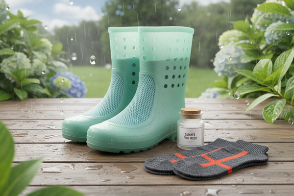 Comment éviter de transpirer dans des bottes de pluie en été ?