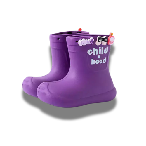 Bottes de pluie fille avec des dessins animés