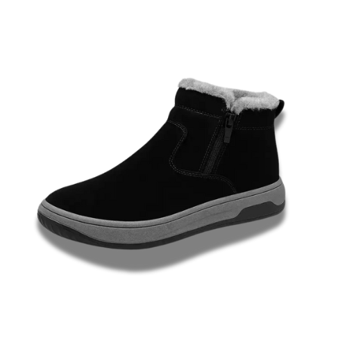 Botte fourrée homme en velours