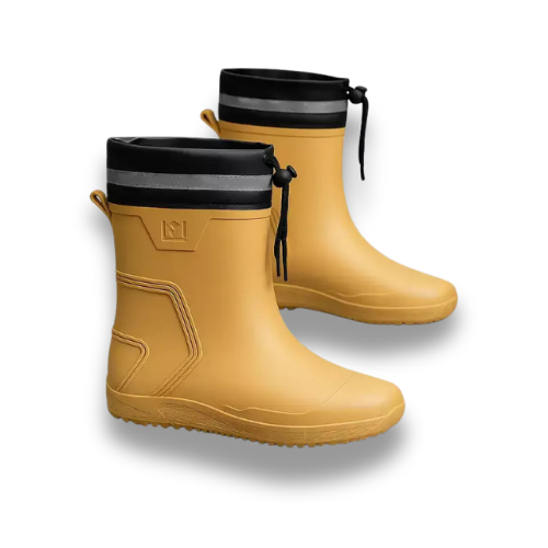 Bottes de pluie homme jaune moutarde