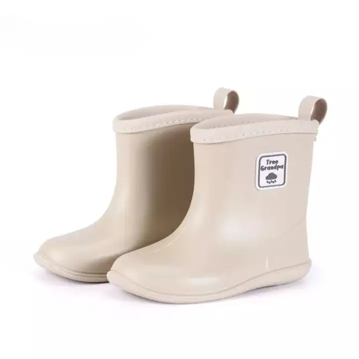 Bottes de pluie garcon beige