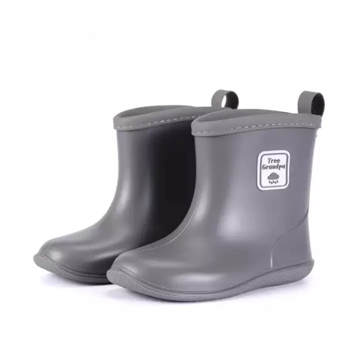 Bottes de pluie garcon gris