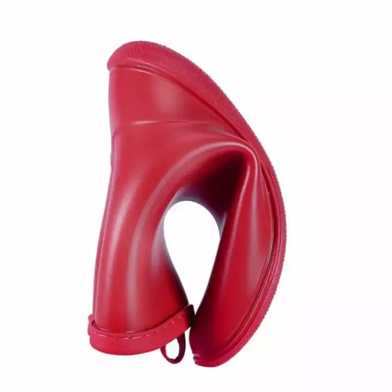 Bottes de pluie garcon rouge plié