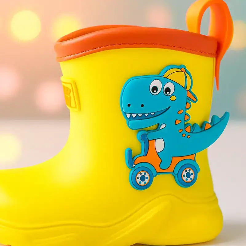 bottes de pluie garcon avec le motif dinosaure 