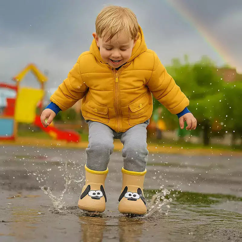 Bottes de pluie garçon motif chien