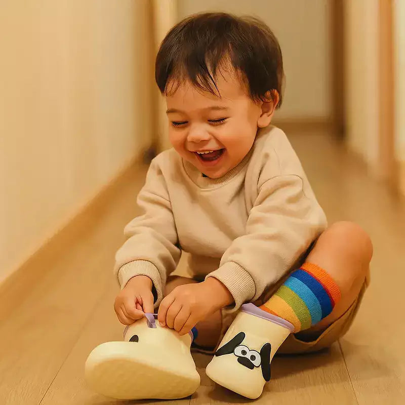 Bottes de pluie garçon motif chien